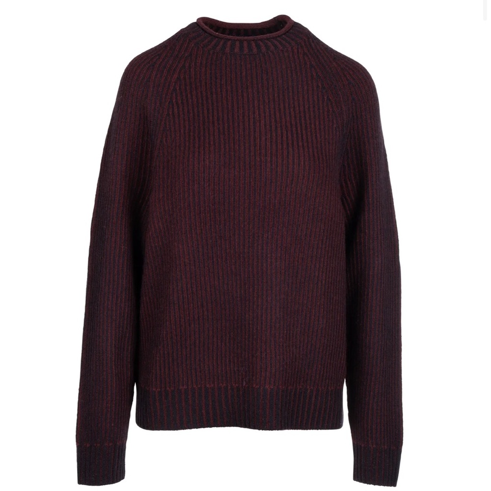 Naadam Cashmino Color Plaited Fisherman Mockneck new with tags XL navy combo